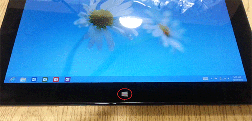 Windows 8 Tablet, Start Button